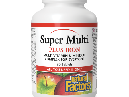 Natural Factors Super Multi Plus Iron   90 Tablets Online Hot Sale