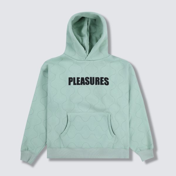 WAVE QUILTED HOODIE For Cheap