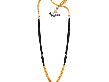 Beautifully Crafted Tushi Gold Mangalsutra Online Discount