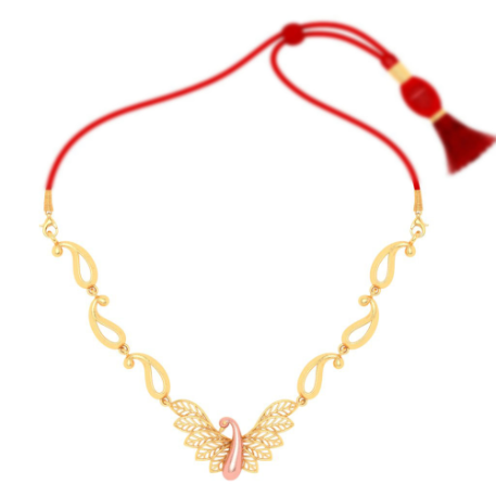 22k Bird Shaped Elegant Gold Necklace Design Sale