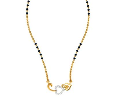 22KT (916) Yellow Gold Mangalsutra (artificial Beaded) For Women Sale