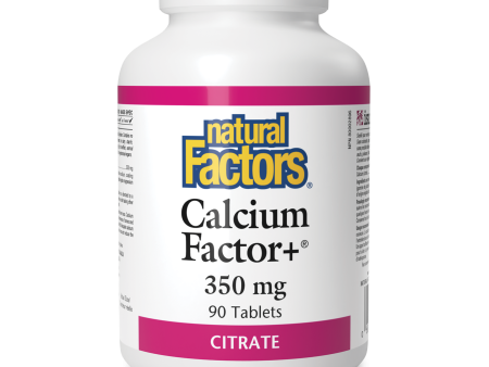 Natural Factors Calcium Factor+® Citrate  350 mg  90 Tablets Supply