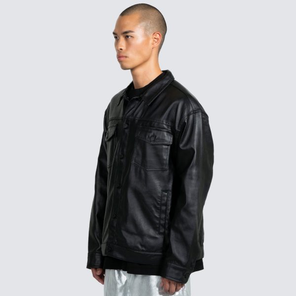 LATEX TRUCKER JACKET Supply