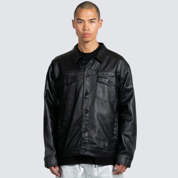 LATEX TRUCKER JACKET Supply