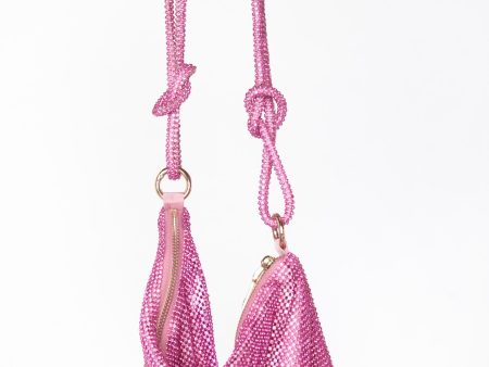 Night Out Rhinestone Bag ~ Pink For Discount