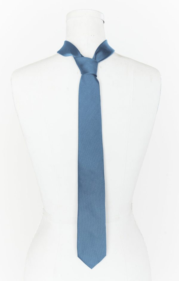 Nico Neck Tie ~ Slate Blue Solid For Sale