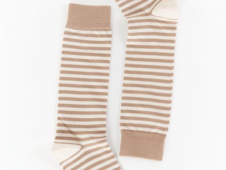 Owen Sock ~ Soft Beige and Dune Stripe Online Hot Sale